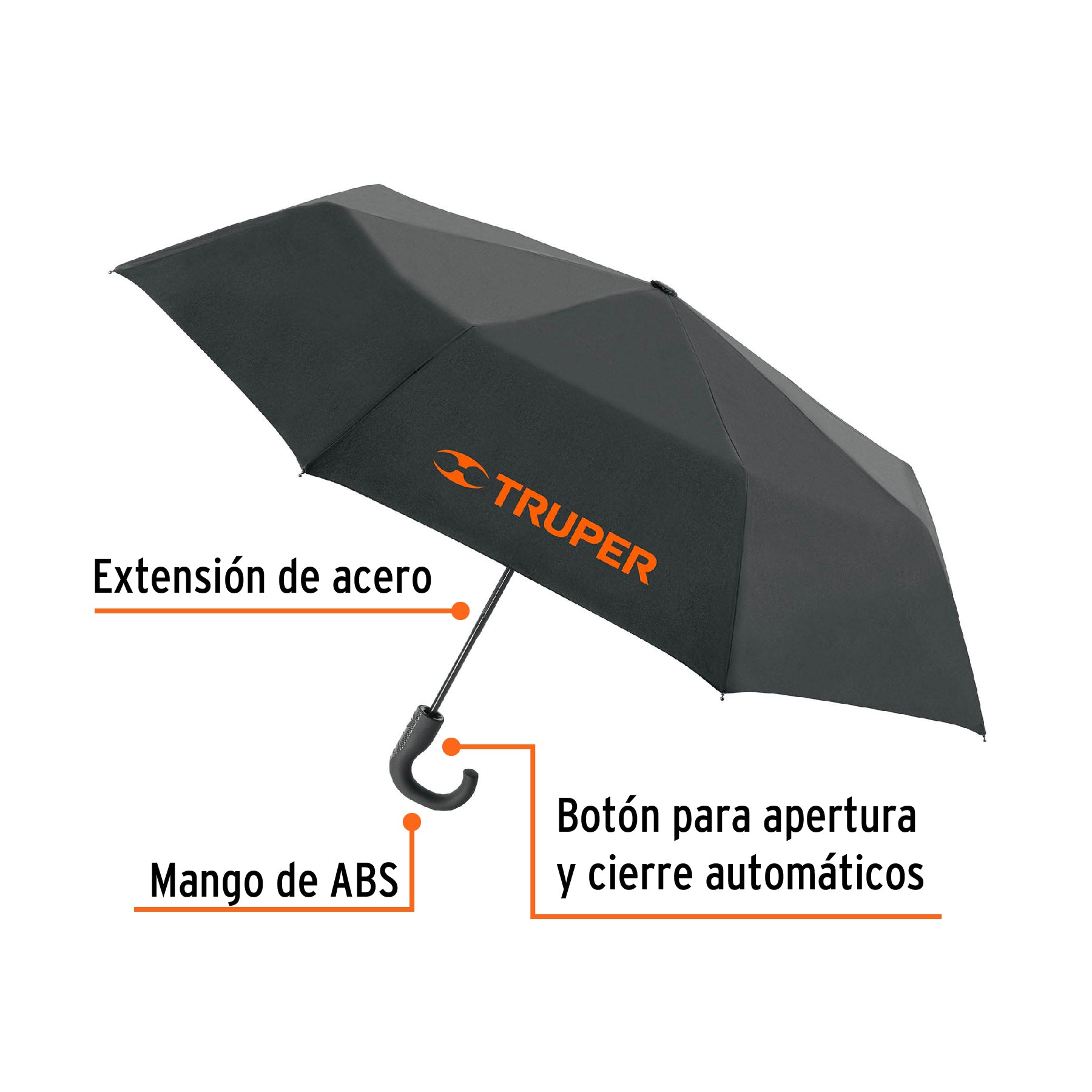 Paraguas compacto de 100 cm TRUPER