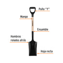 Pala Escarraman Puño "Y" T-1000 Truper