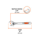 Perico Cromado con Mango de PVC Truper 10"