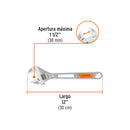 Perico Cromado con Mango de PVC Truper 12"