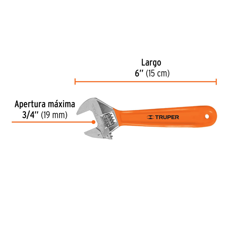 Perico Cromado con Mango de PVC Truper  6"