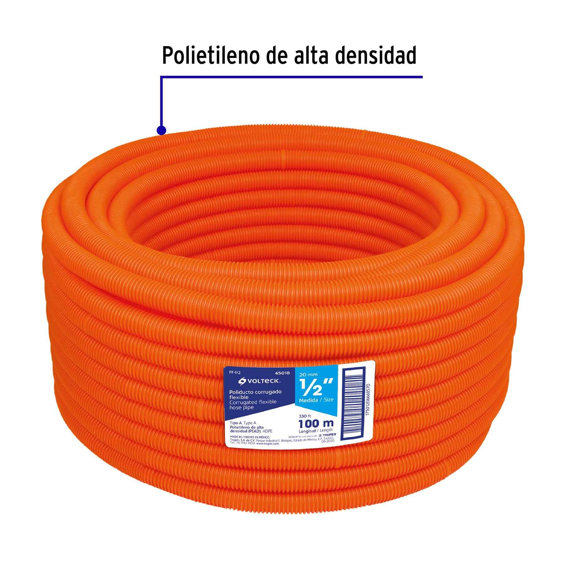 Poliducto Flexible Sin Guia Volteck 1/2" (13 mm) por Metro