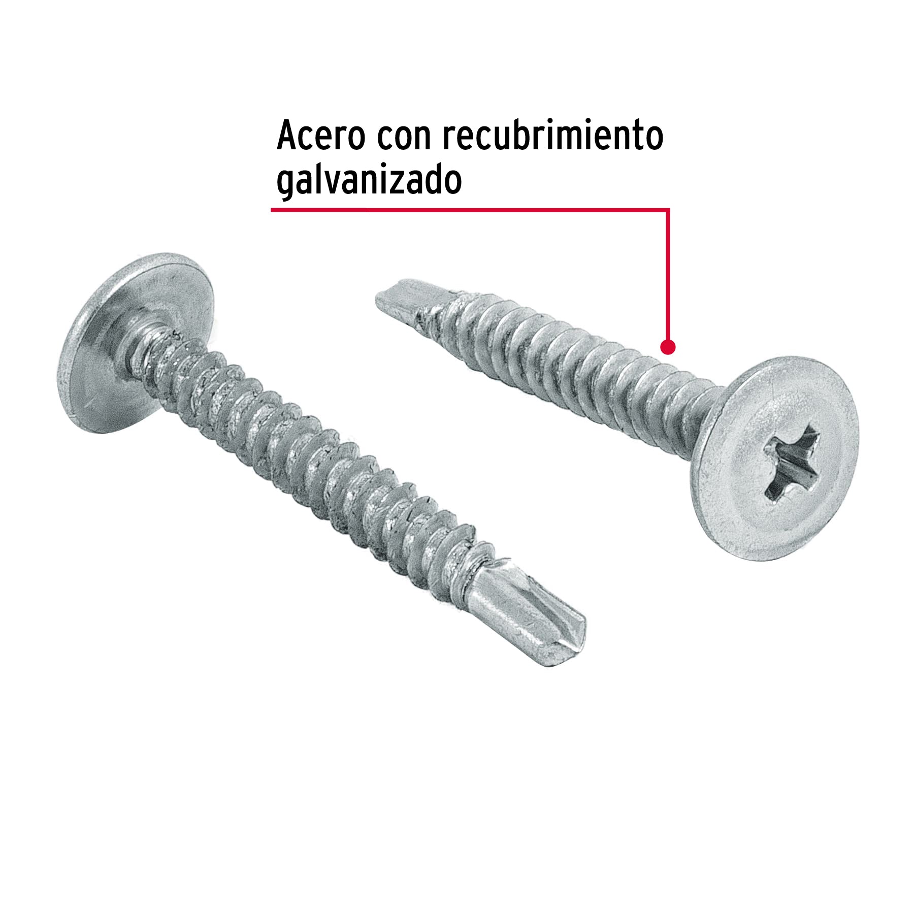 Pija Punta de Broca No 8 x 1"1/4 (32 mm) Fiero Bolsa 100 Piezas