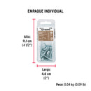 Pija Punta de Broca No 8 x 1" (25 mm) Fiero Blister 18 Piezas