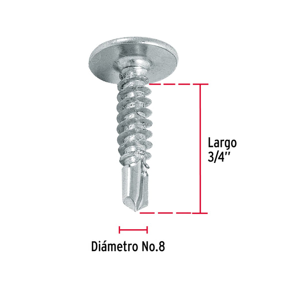 Pija Punta de Broca No 8 x 3/4" (19 mm) Fiero