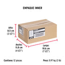 Pija Punta de Broca Hexagonal con Rondana No 14 x  3/4" (19 mm) Fiero Blister 12 Piezas