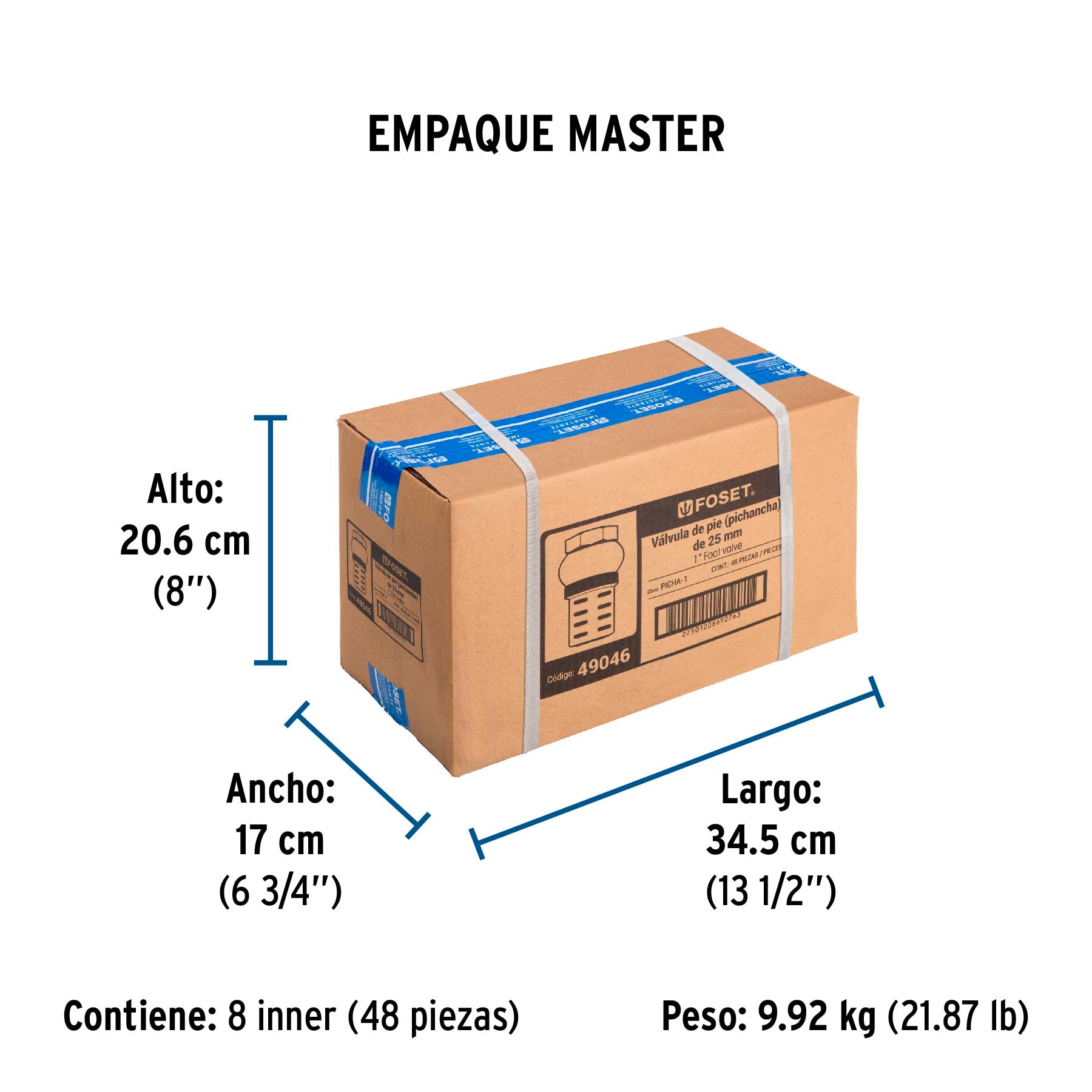 Check Pichancha Foset 1" (25 mm)