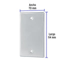 Placa Ciega de Acero Inoxidable Linea Standard Volteck