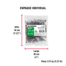 Pija Tablaroca No  6 x 1"1/4 Fiero Bolsa con 100 Piezas