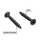 Pija Tablaroca No  8 x 1"1/4 Fiero Bolsa con 100 Piezas