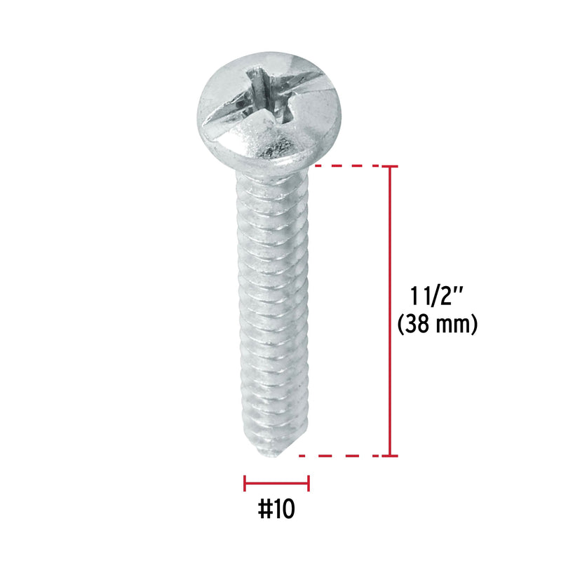 Pija para Lamina No 10 x 1"1/2 (38 mm) Fiero Blister 8 Piezas