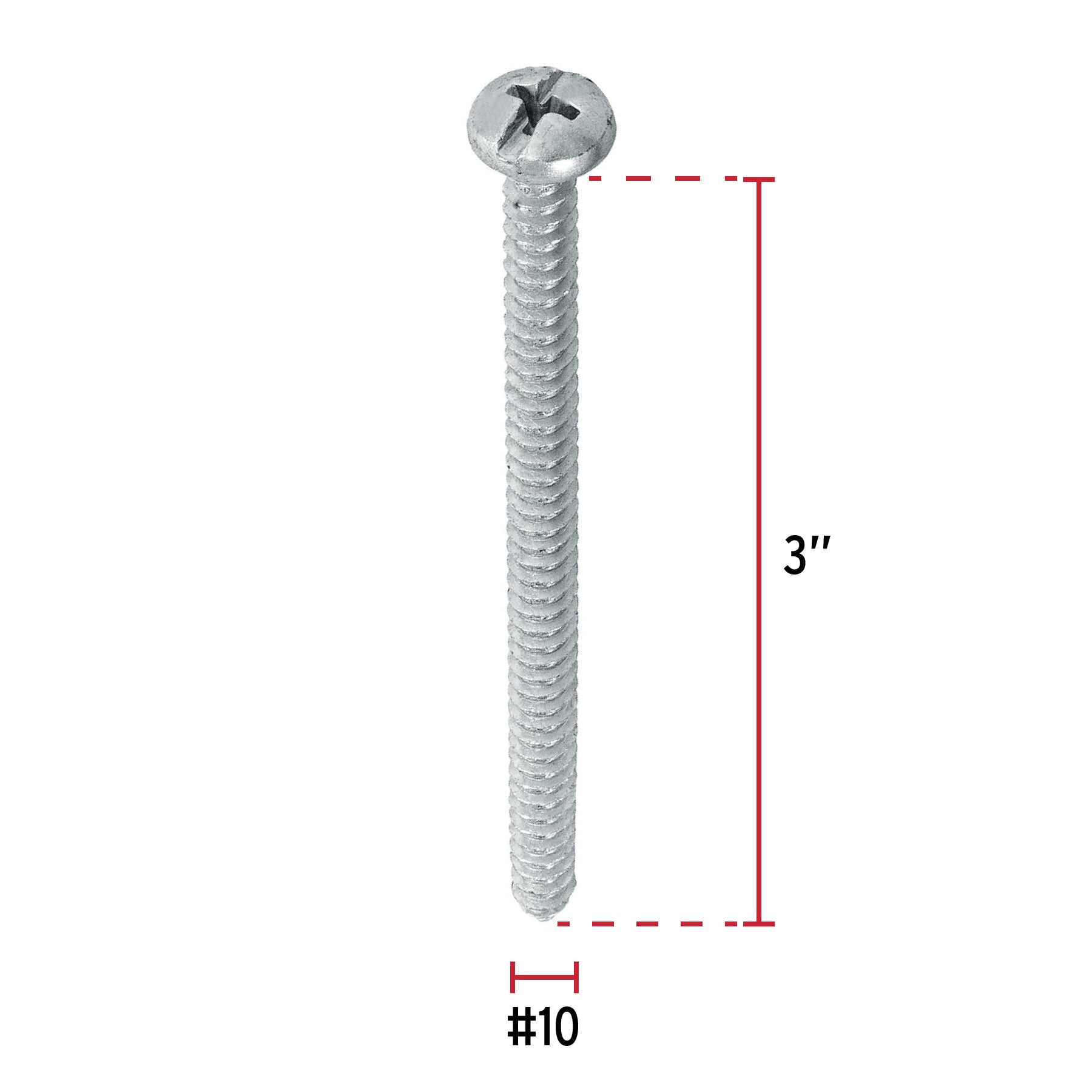 Pija para Lamina No 10 x 3" (75 mm) Fiero 1 Pieza