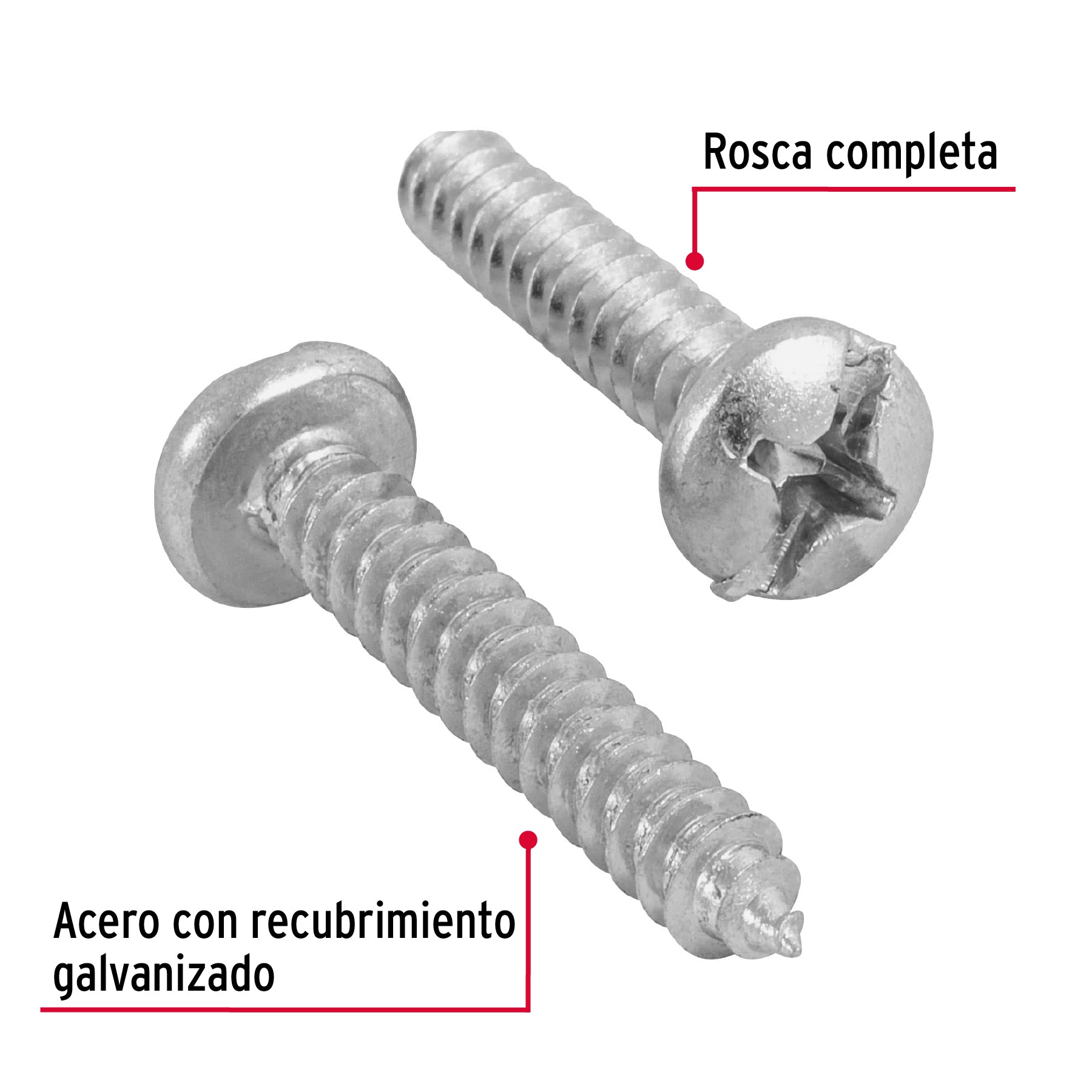 Pija para Lamina No 12 x 1"1/4 (32 mm) Fiero Bols con 100 Piezas