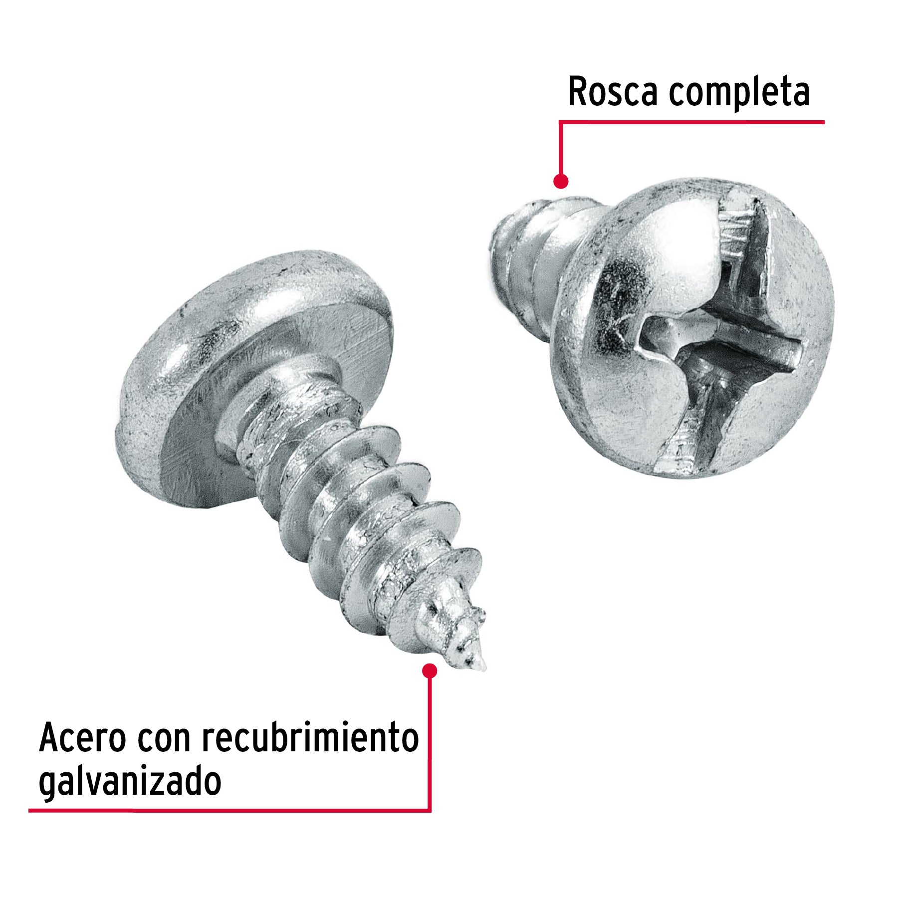 Pija para Lamina No 12 x  1/2" (13 mm) Fiero Bolsa con 100 Piezas