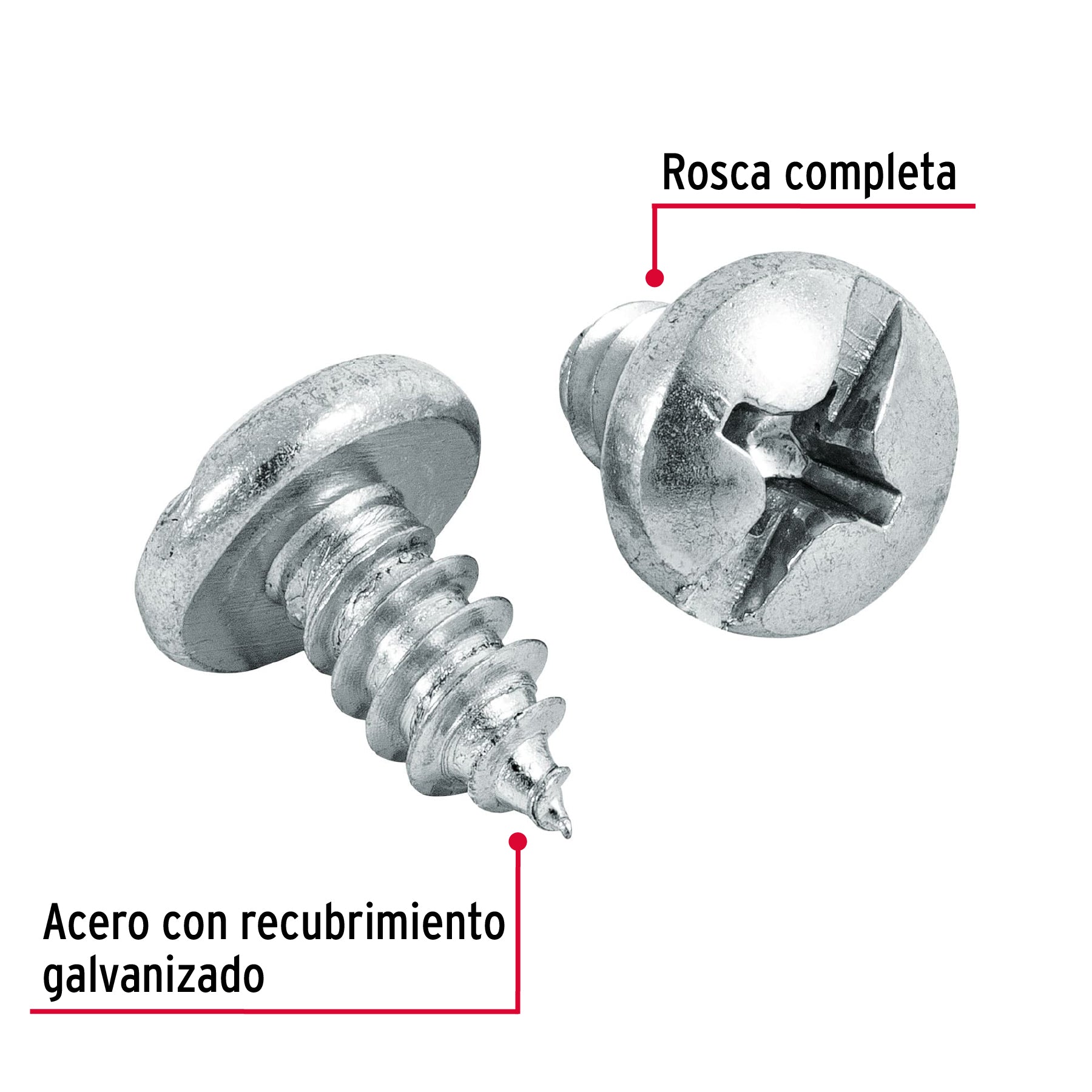 Pija para Lamina No 14 x  1/2" (13 mm) Fiero Bolsa con 100 Piezas