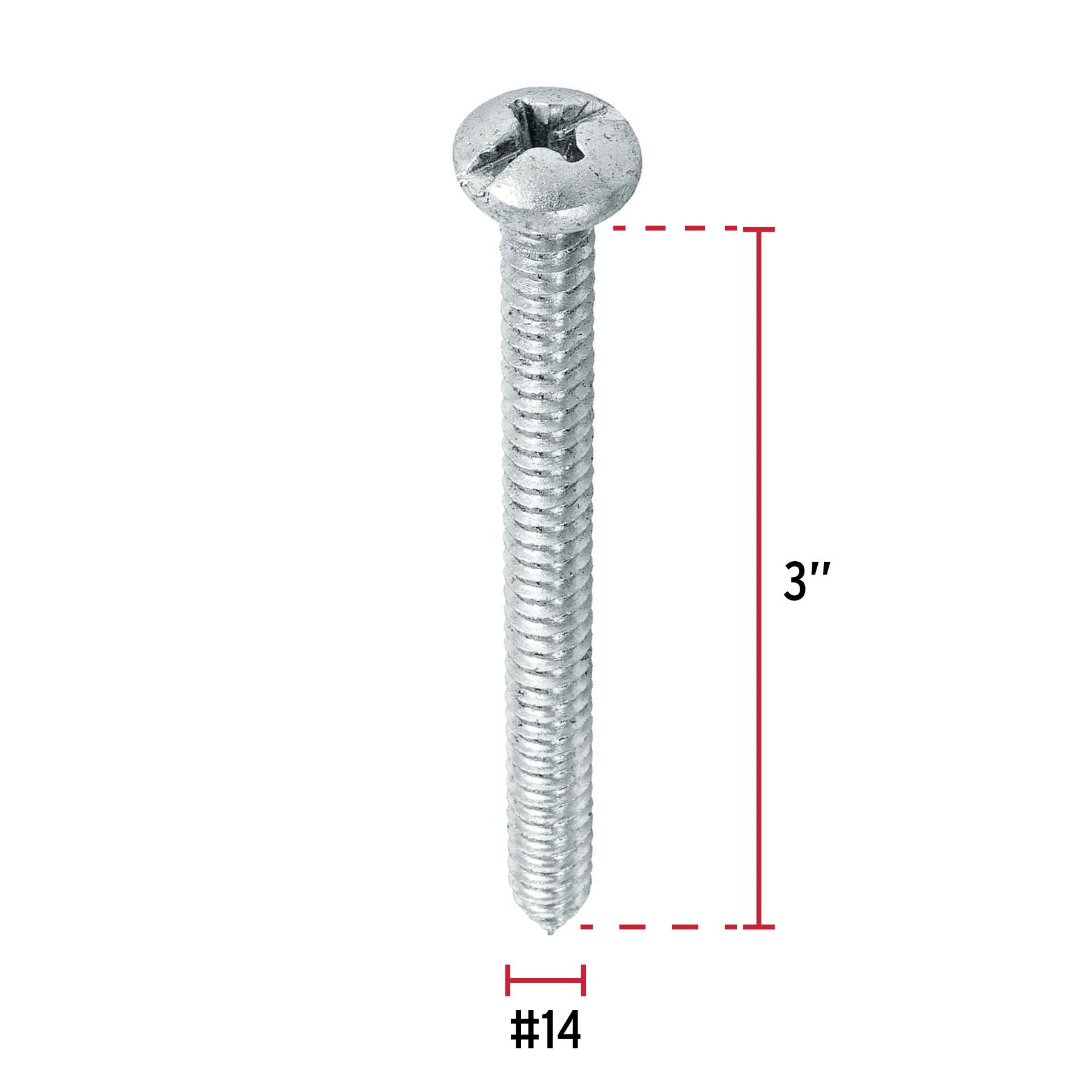 Pija para Lamina No 14 x 3" (75 mm) Fiero 1 Pieza