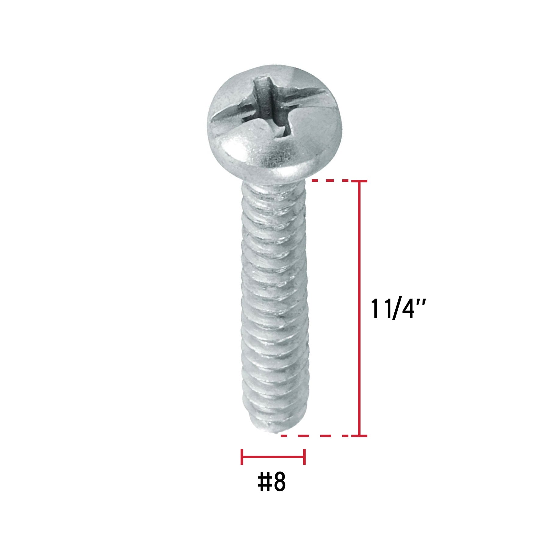 Pija para Lamina No  8 x 1"1/4 (32 mm) Fiero 1 Pieza