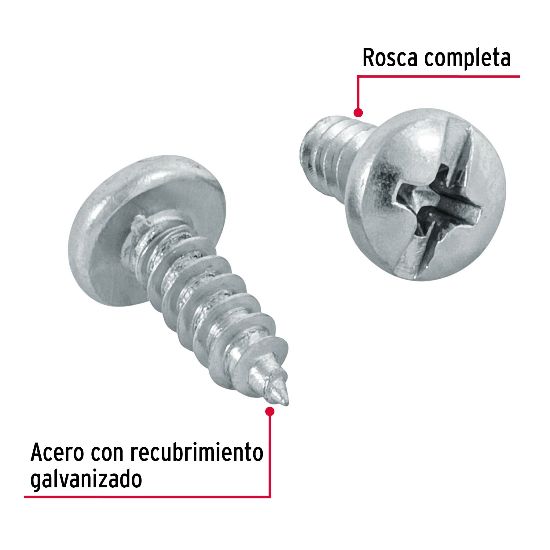 Pija para Lamina No  8 x  1/2" (13 mm)  Fiero Bolsa con 200 Piezas