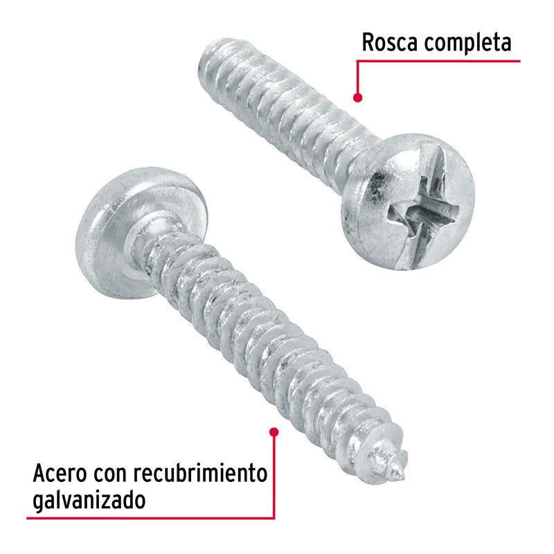 Pija para Lamina No  8 x 1" (25 mm) Fiero Blister 14 Piezas