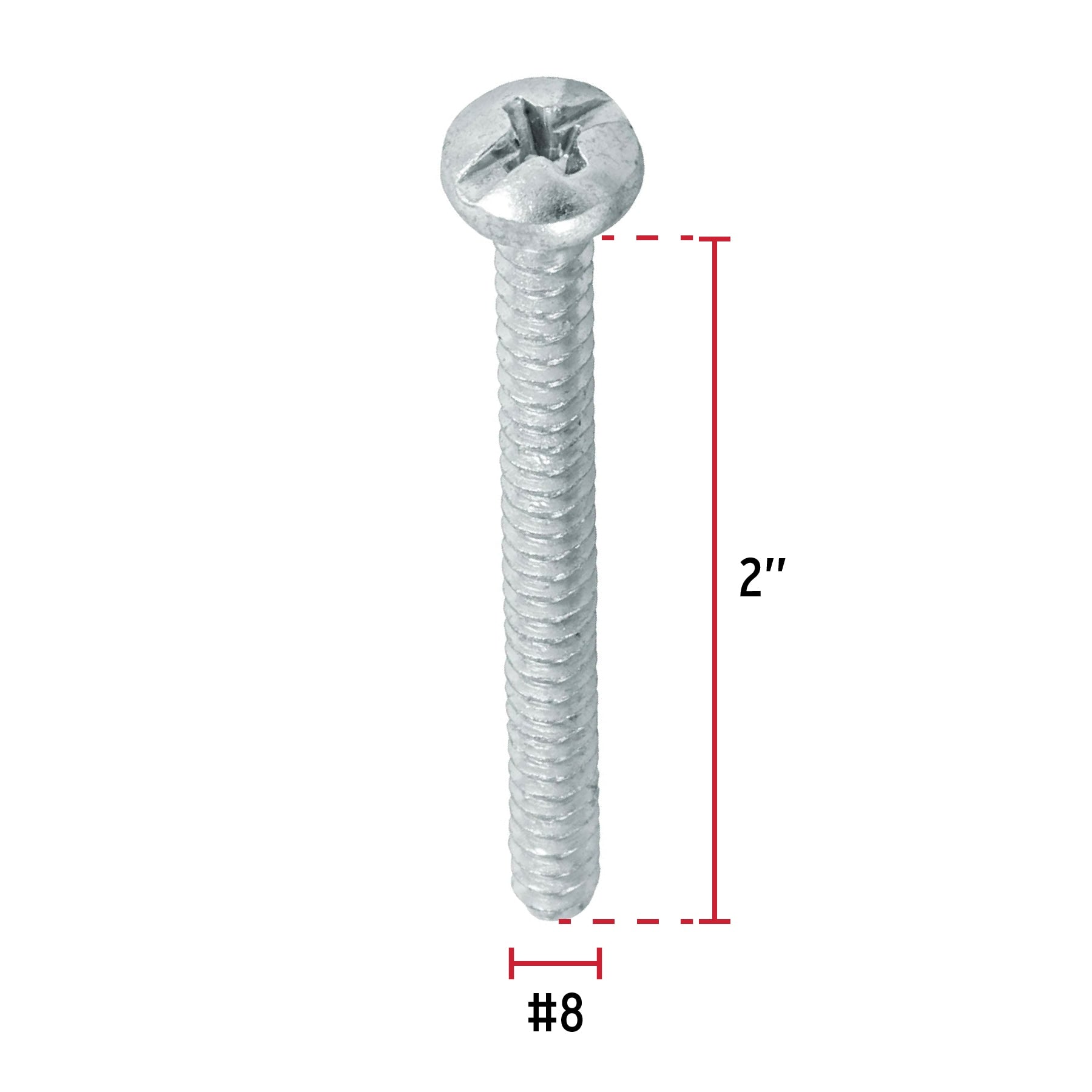 Pija para Lamina No  8 x 2" (50 mm) Fiero 1 Pieza