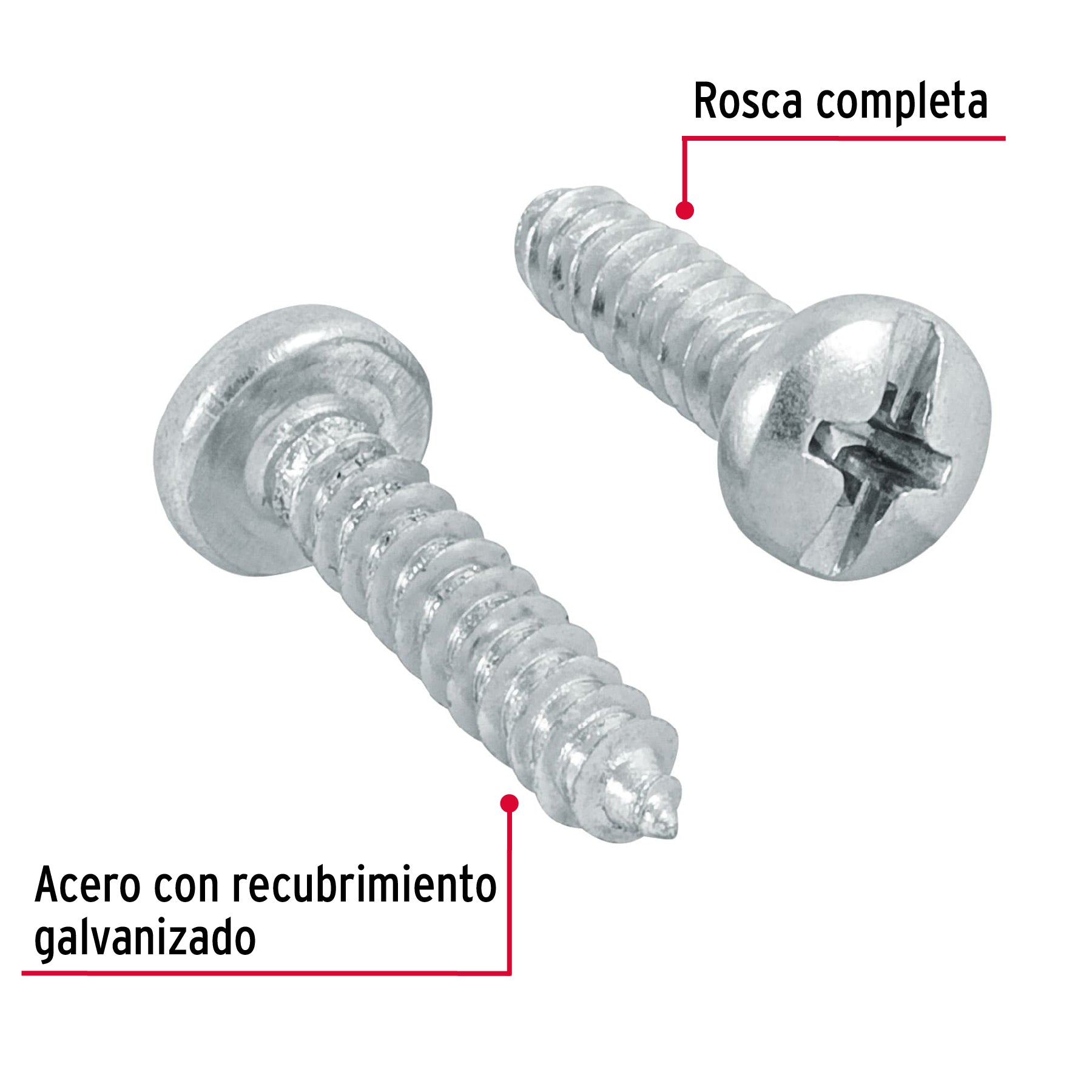 Pija para Lamina No  8 x  3/4" (19 mm) Fiero Bolsa con 200 Piezas
