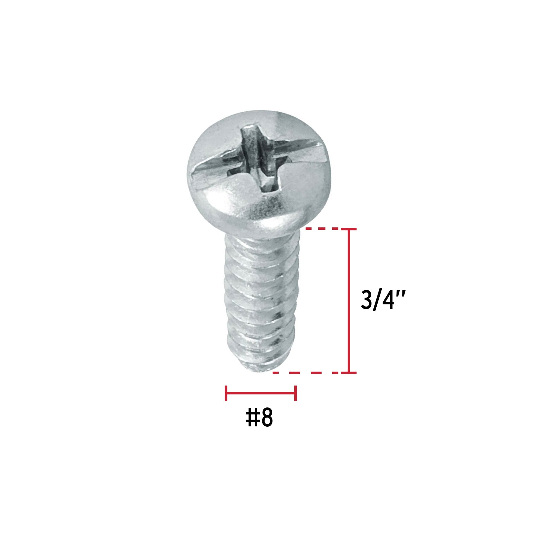 Pija para Lamina No  8 x  3/4" (19 mm) Fiero 1 Pieza