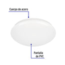 Luminario Sobreponer Tipo Plafon Luz de Dia LED Volteck 15 Watts