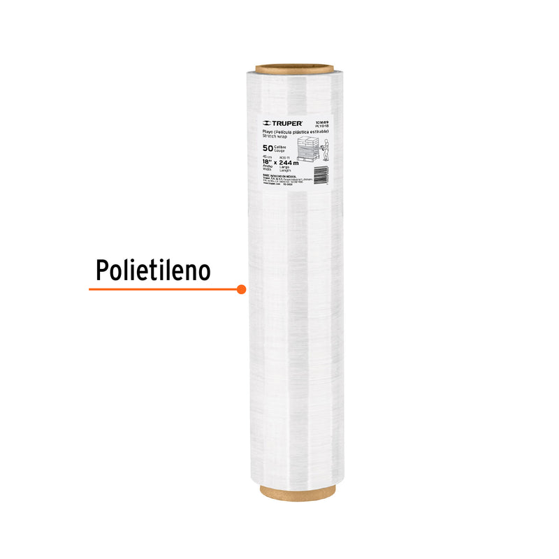 Playo 18" Calibre 50 Rollo de 244 mts Truper