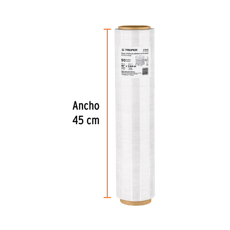 Playo 18" Calibre 50 Rollo de 244 mts Truper