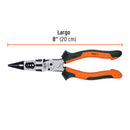 Pinzas Multiusos 8" Punta Larga Comfort Grip Truper Expert