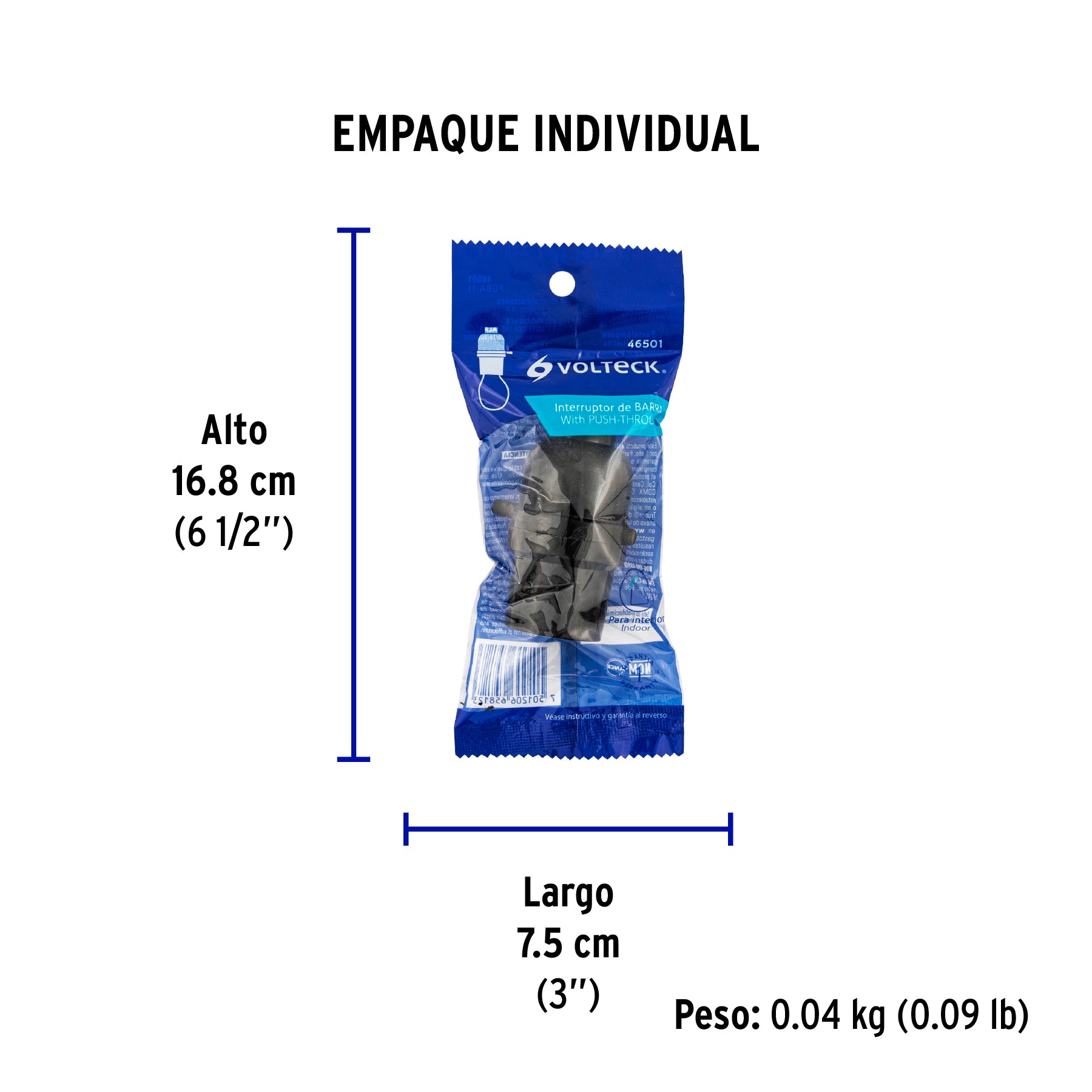 Portalampara Baquelita con Apagador de Paso Volteck