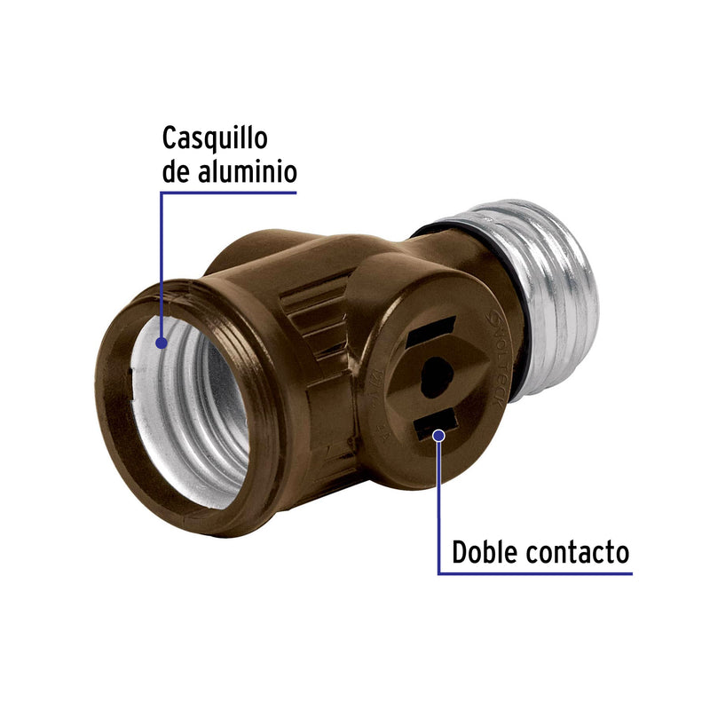 Portalampara Baquelita con Ladron Cafe Volteck