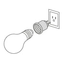 Portalampara Baquelita con Clavija Marfil Volteck