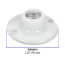 Portalampara Porcelana Redondo 3"1/2 Volteck