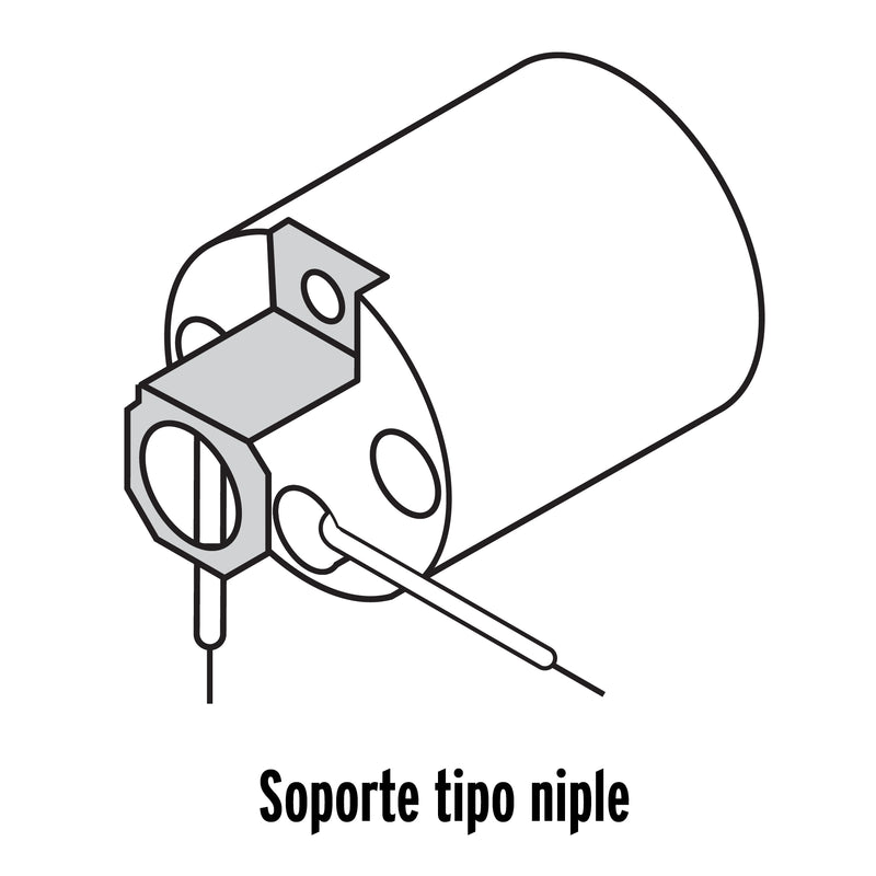 Portalampara de Porcelana Soporte Tipo Niple Volteck