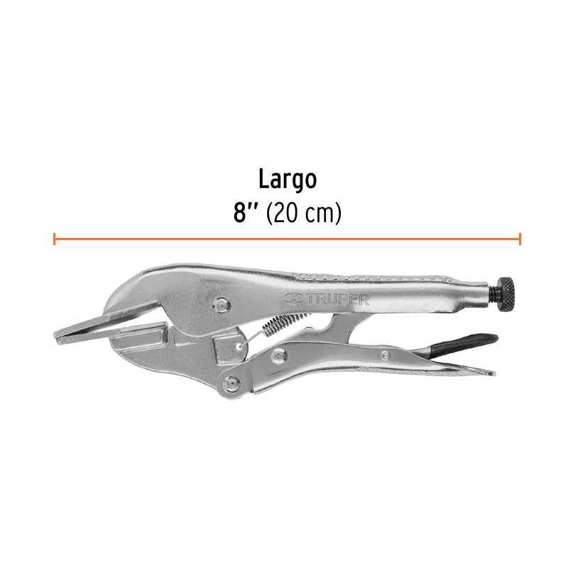 Pinza de presión 8" hojalatera, Truper