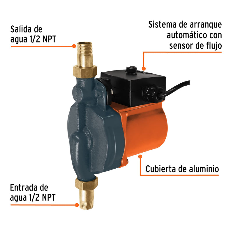 Bomba Presurizadora para Agua 1/6 HP Truper