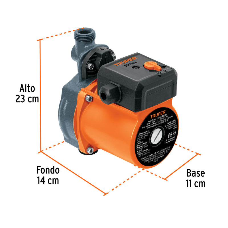 Bomba Presurizadora para Agua 1/6 HP Truper