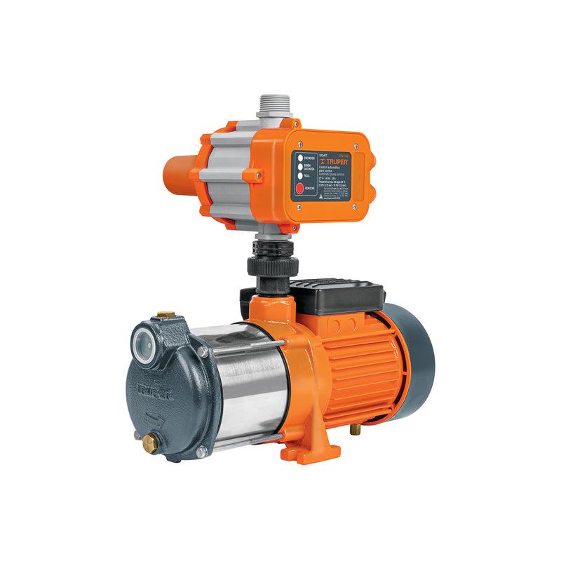 Bomba Presurizadora para Agua 1 HP Multietapas con Control Truper