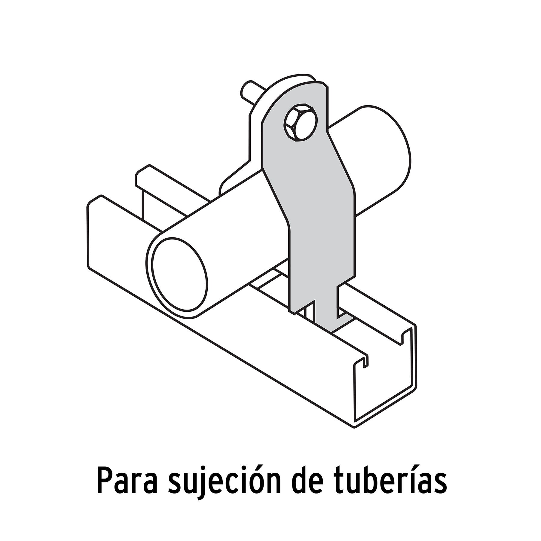Abrazadera Unicanal Volteck 1"1/2 (38 mm)