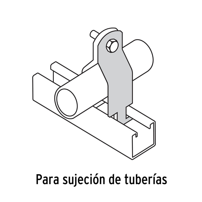 Abrazadera Unicanal Volteck 2" (50 mm)