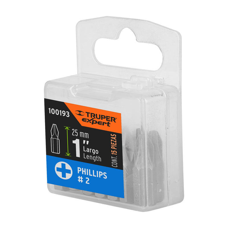 Puntas de Cruz PH2 X 1" Truper Expert