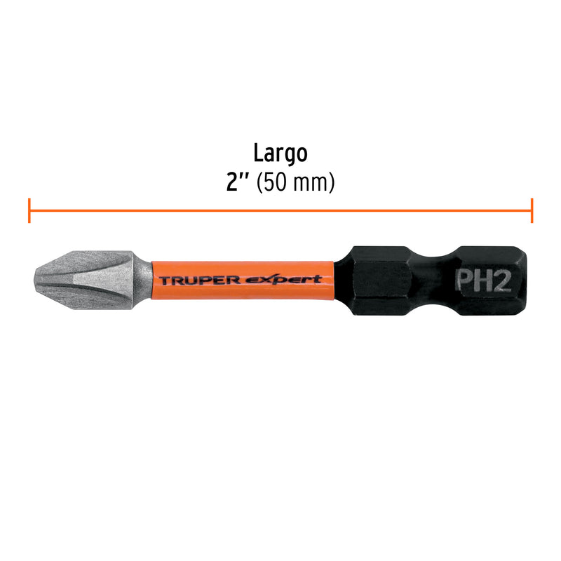 Puntas de Cruz PH2 X 2" de Impacto Truper Expert