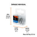 Puntas de Cruz PH2 para Tablaroca Largo 1" Truper Estuche 5 Piezas