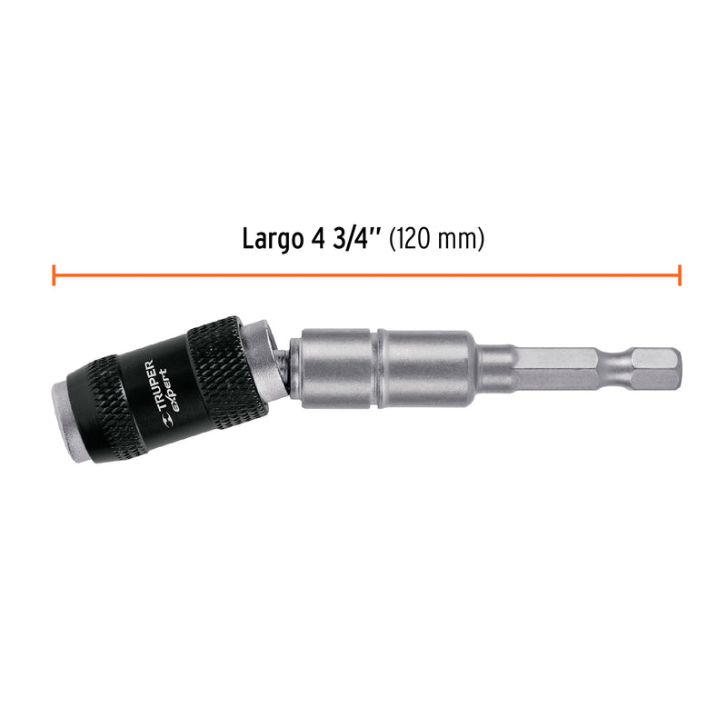 Extension Magnetica Articulada 4"3/4 para Puntas Truper EXPERT