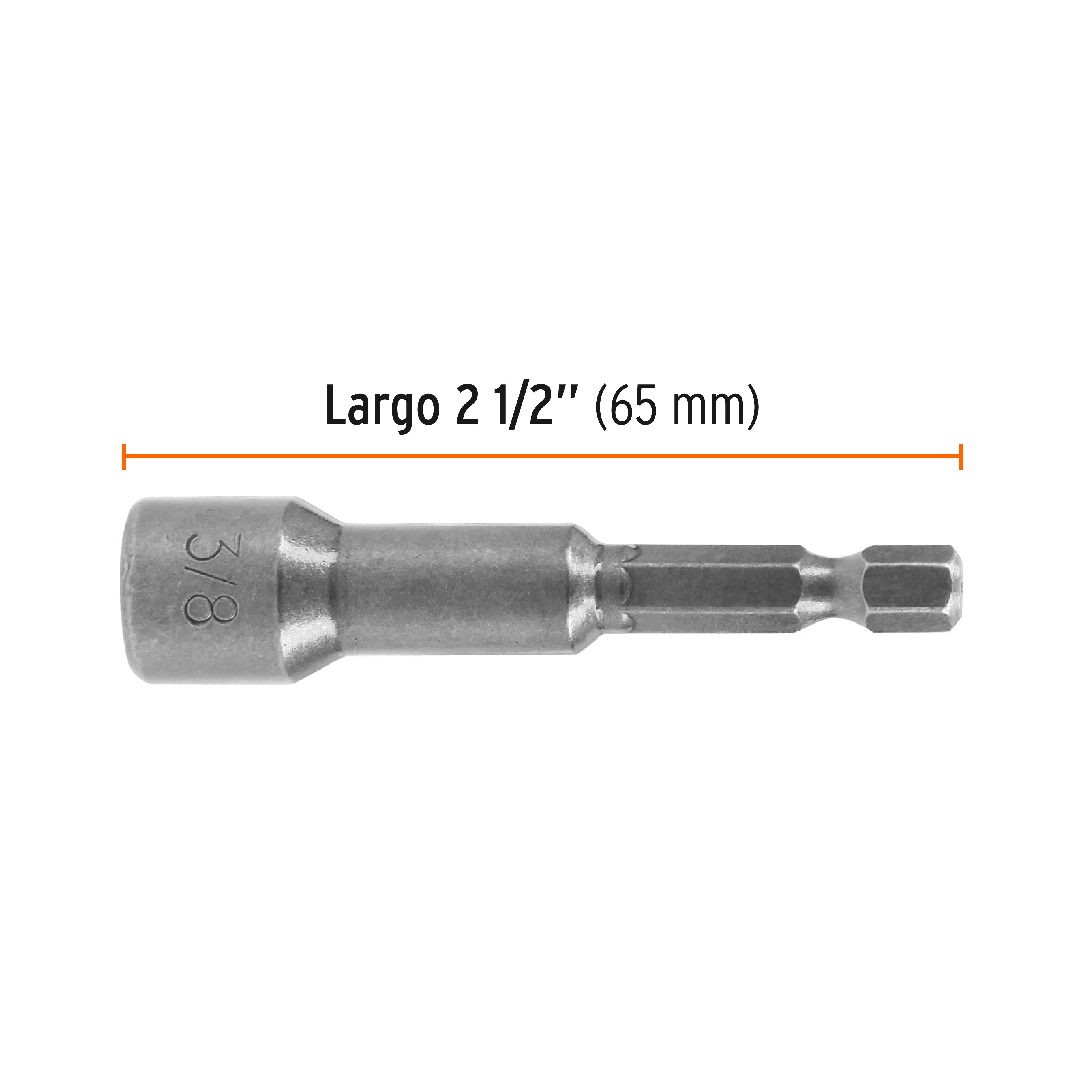 Dado Magnetico Hexagonal Zanco 1/4" Dado 3/8" Truper por Pieza