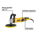 Pulidora Rotativa 7" - 1,200 Watts con Accesorios Pretul