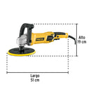 Pulidora Rotativa 7" - 1,200 Watts con Accesorios Pretul