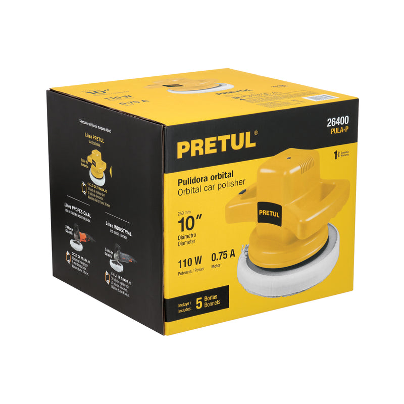Pulidora Roto-Orbital 10" - 110 Watts PRETUL