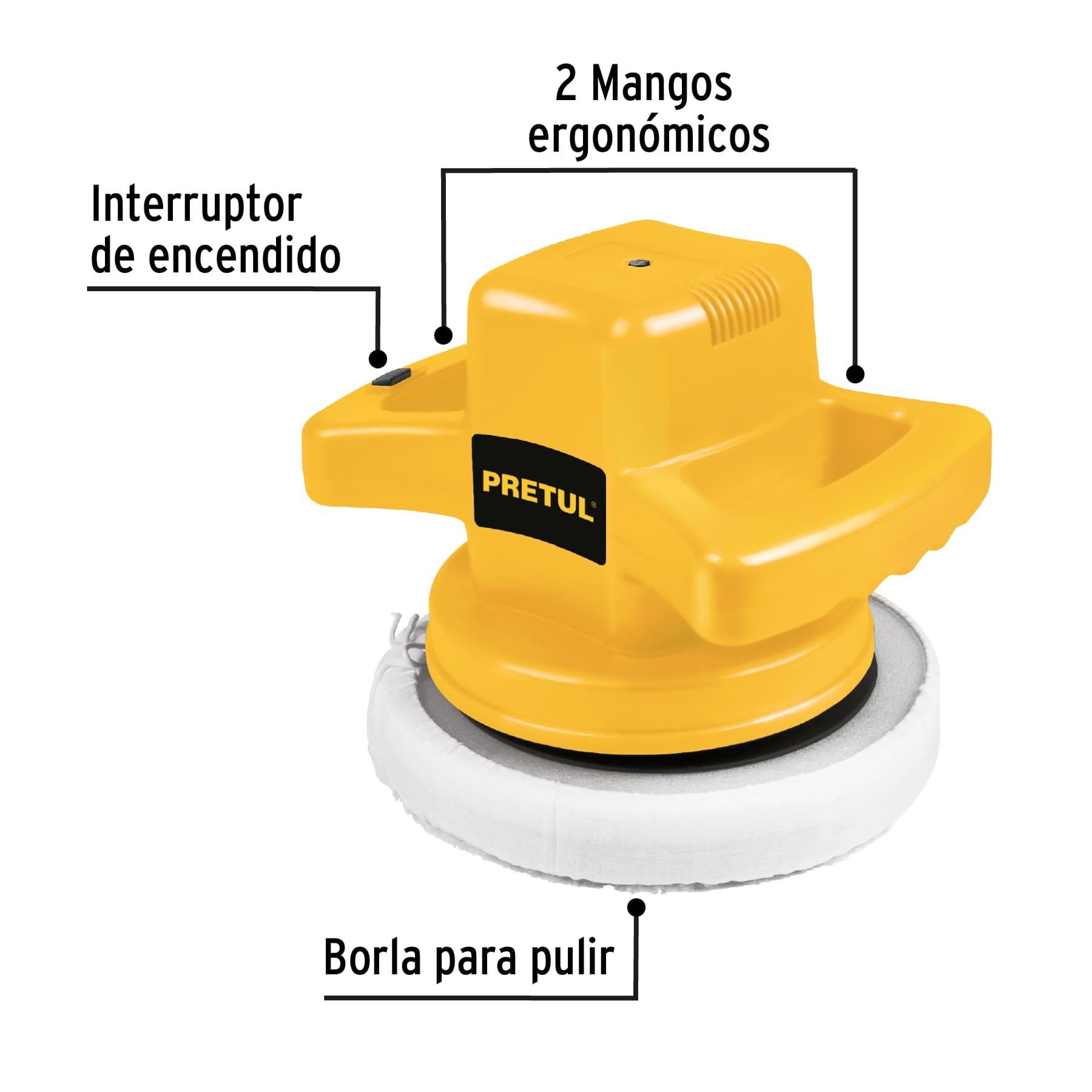 Pulidora Roto-Orbital 10" - 110 Watts PRETUL